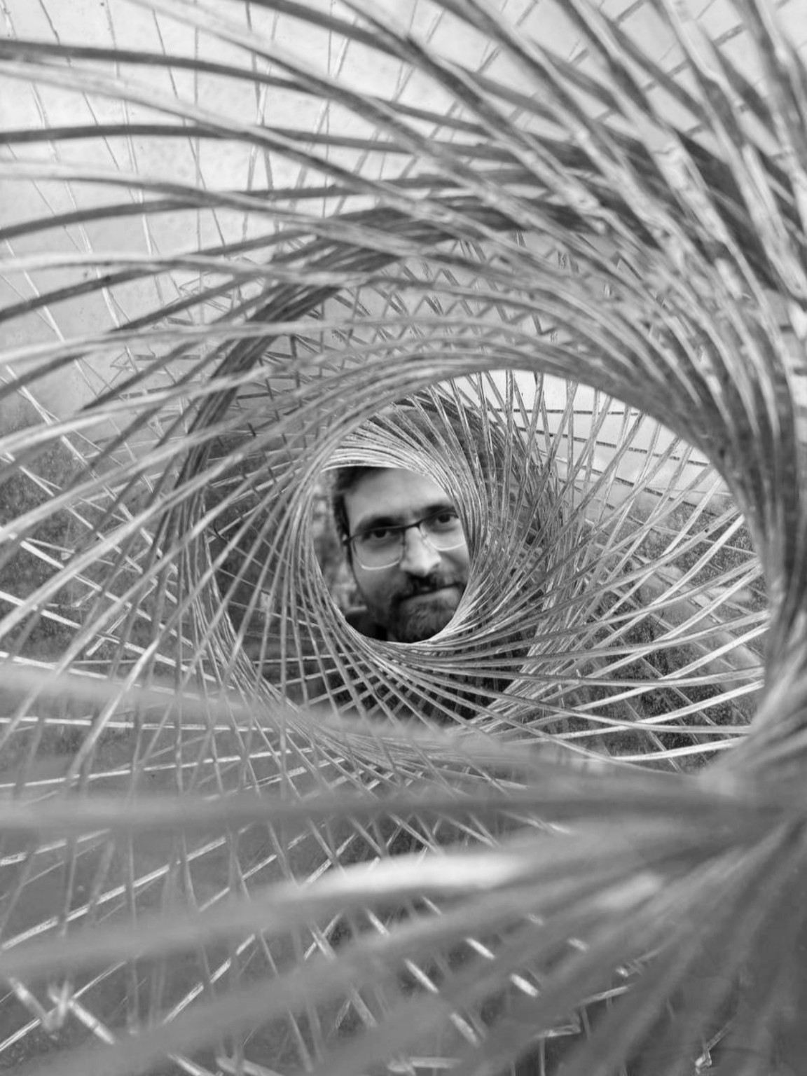 Ben Brink seen through a spiral structure